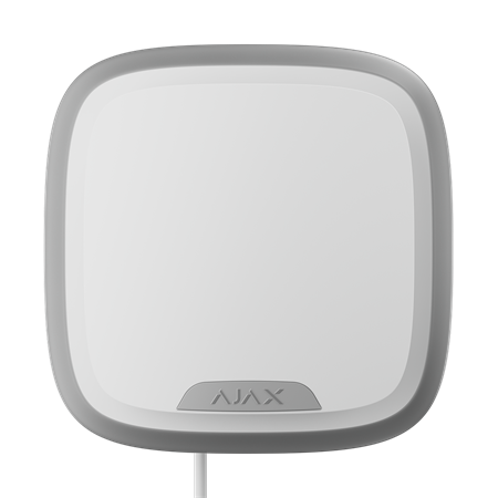 ჰიბრიდული გარე გამოყენების სირენა Ajax StreetSiren Fibra ASP white