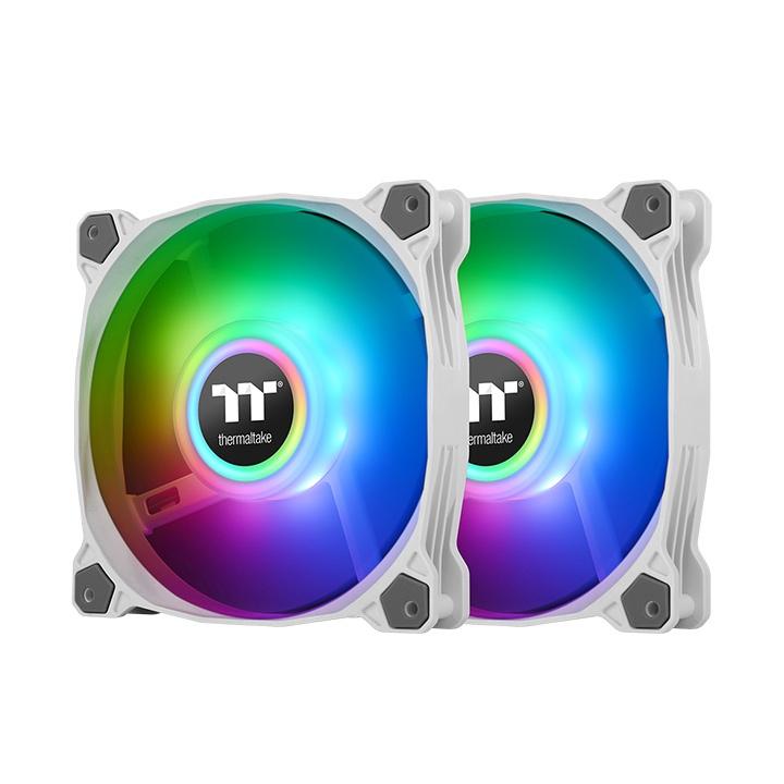 Thermaltake, Pure Duo 12 ARGB Sync Radiator Fan (2-Fan Pack)-White
