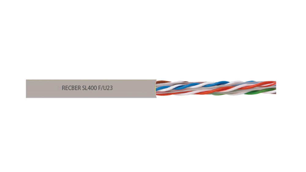 ქსელის კაბელი CAT 6 U/UTP HFFR 23 AWG GREY RAL7001