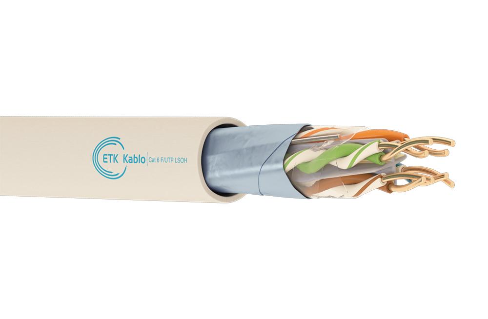 ქსელის კაბელი - Cat6 FTP 23AWG LSZH 100% სპილენძი შიდა გამოყენების 305 მეტრი