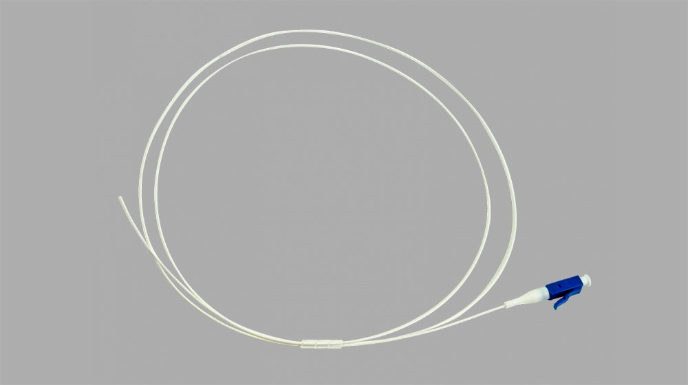 ოპტიკური პიგტეილი - LC/UPC-G657A1 0.9mm 1m PVC