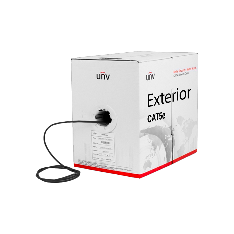 CAB-LC2110B-E-IN, UNV, Cat5e(UTP), 100%, 305m,Outdoor,Black.