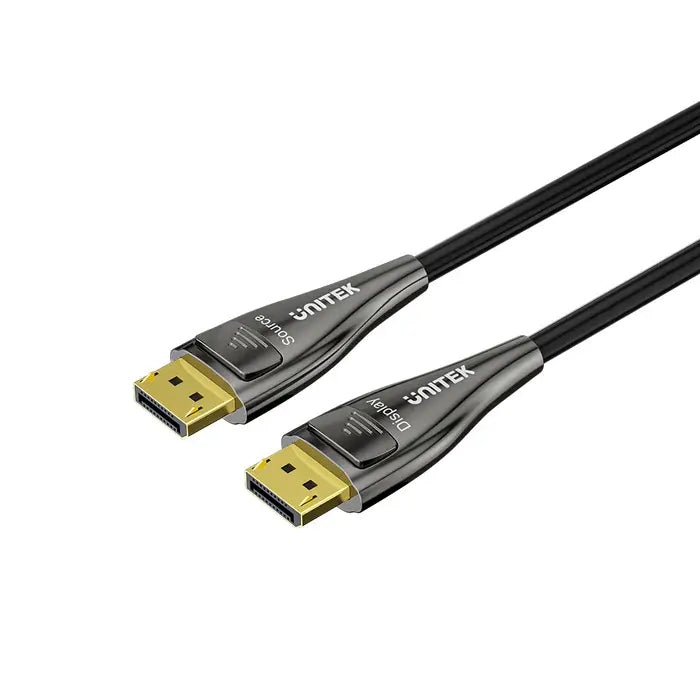 C1631ABK01-20M, UNITEK, Fiber Optic DP2.1 Cable 16K 60Hz &amp; 8K 120Hz 20M,.
