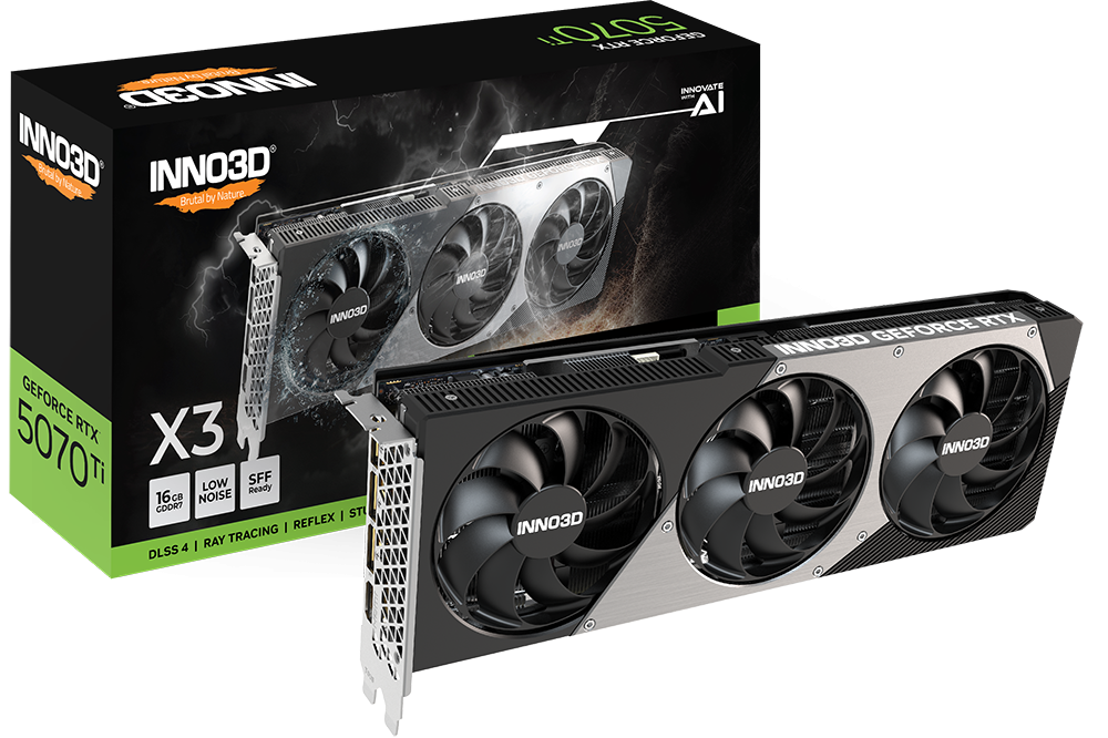 INNO3D GeForce RTX™ 5070 Ti X3 16GB X3 OC GDDR7