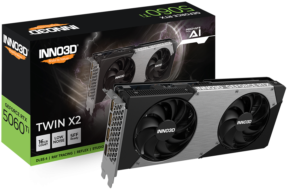 INNO3D GeForce RTX™ 5060 Ti 16GB TWIN X2 GDDR7