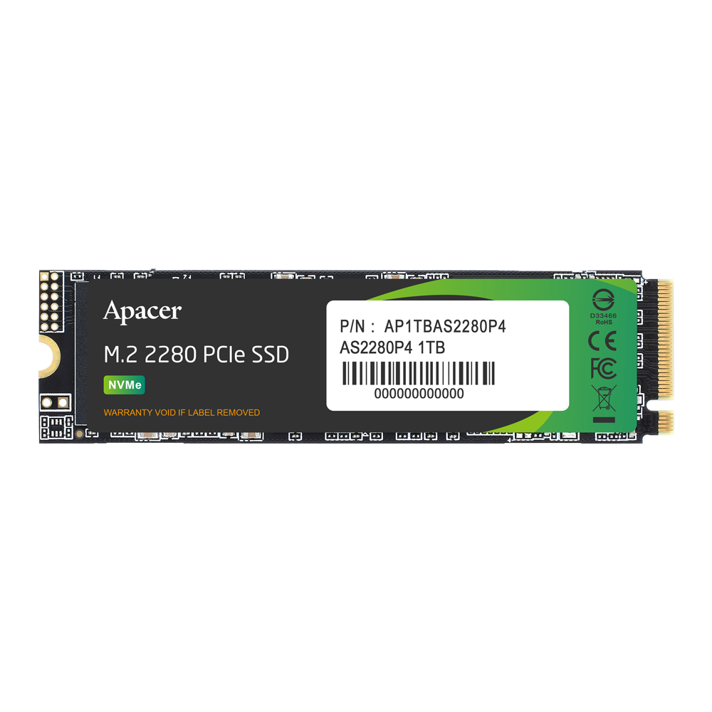 Apacer, AS2280P4, M2 SSD, M.2 PCIe 256GB.