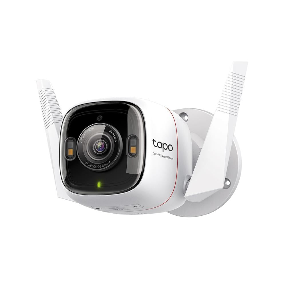 TP-Link Tapo C325WB 4მპ გარე Bullet, Wi-Fi, ColorPro, Mic/Speaker, SD, IP66, პლასტმასი