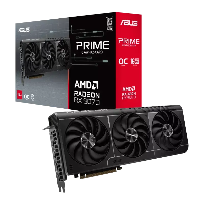 ASUS Prime Radeon™ RX 9070 16GB GDDR6 OC Edition