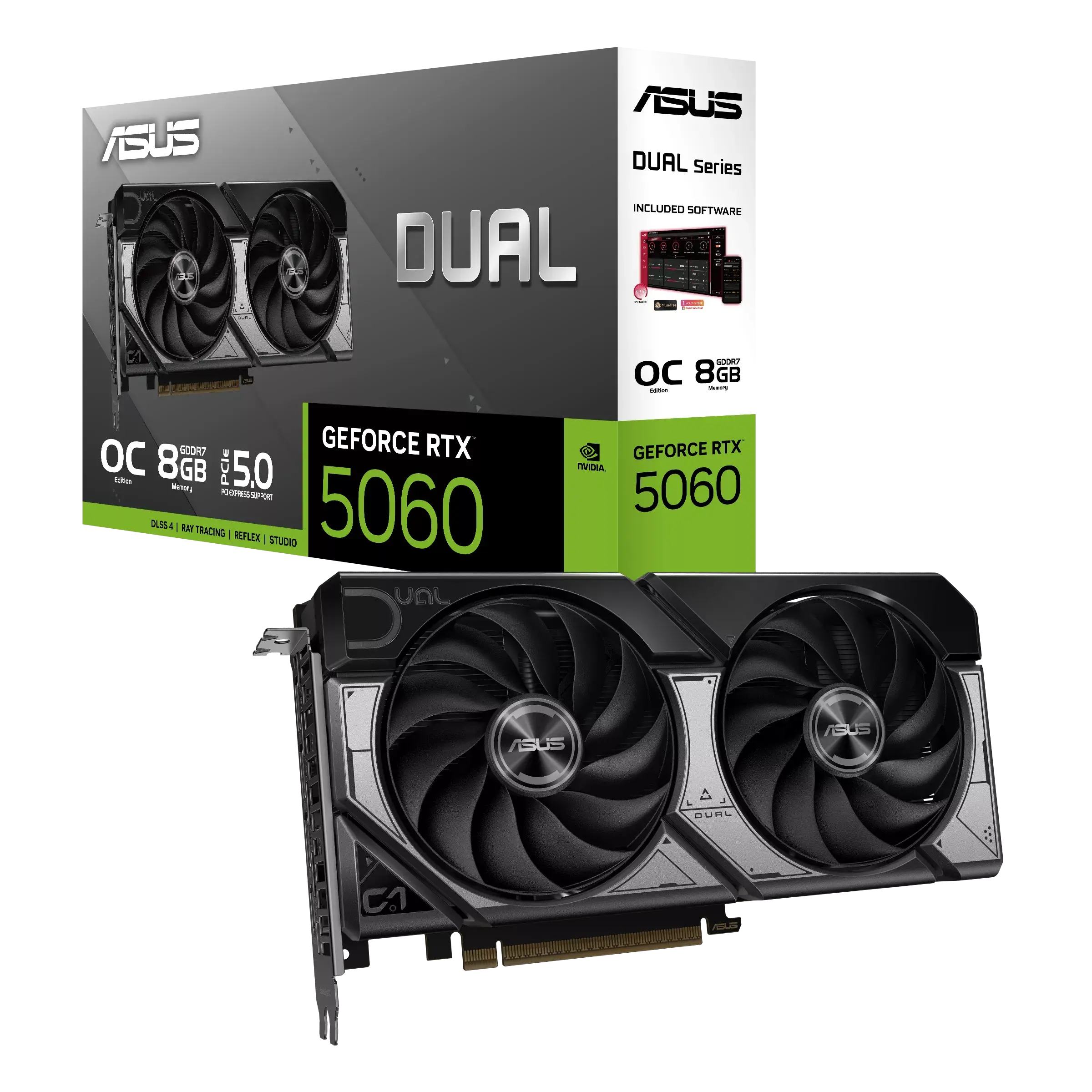 ASUS Dual GeForce RTX™ 5060 8GB GDDR7 OC Edition