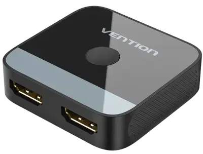 AKOB0 2-Port HDMI, Adapter, 2-Port HDMI Bi-Direction 4K Switcher Black ABS Type.