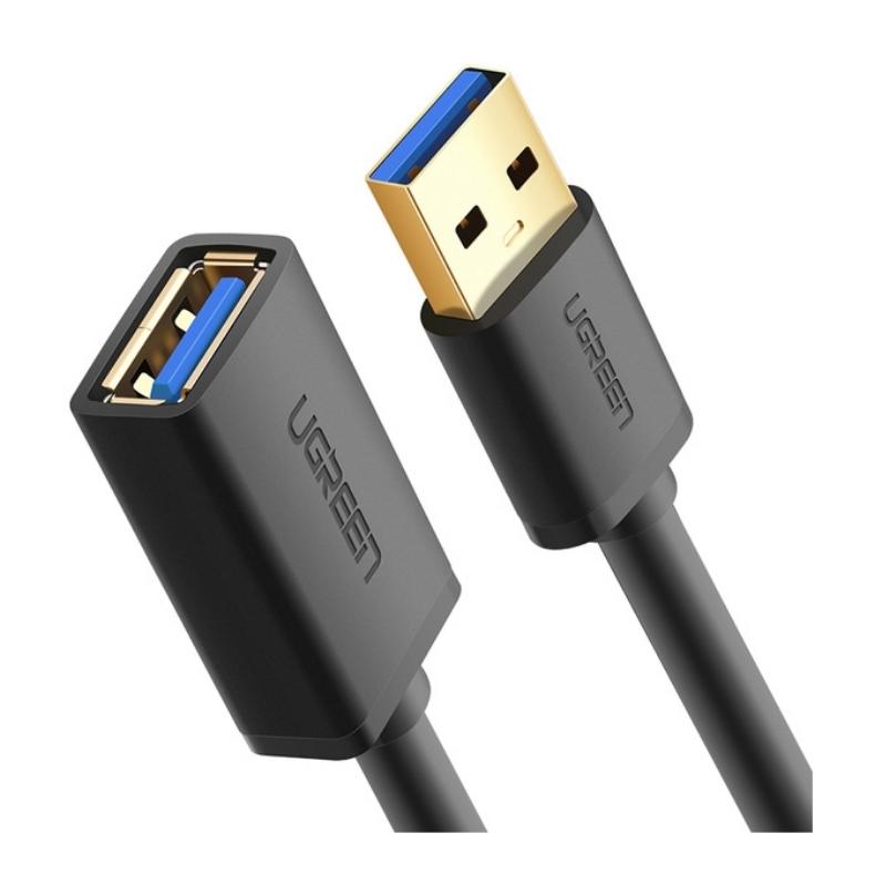 US129 UGREEN (30126) USB 3.0 Extension Cable (A Male to A Female) Black 1.5M