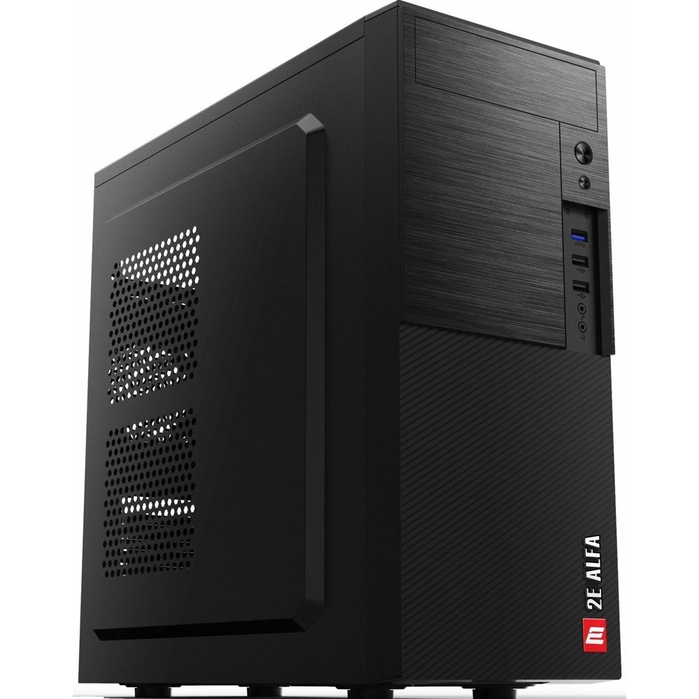 2E-E1903U-400, Computer case 2Е  ALFA (E1903U-400) with PSU 2EATX400 MidT,2xUSB2.0,1xUSB3.0 black