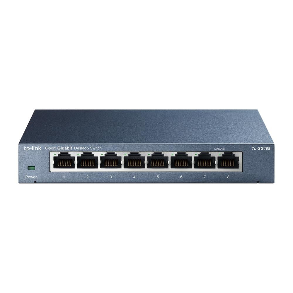 TP-Link, TL-SG108, 8-Port Gigabit  10/100/1000Mbps Desktop Switch