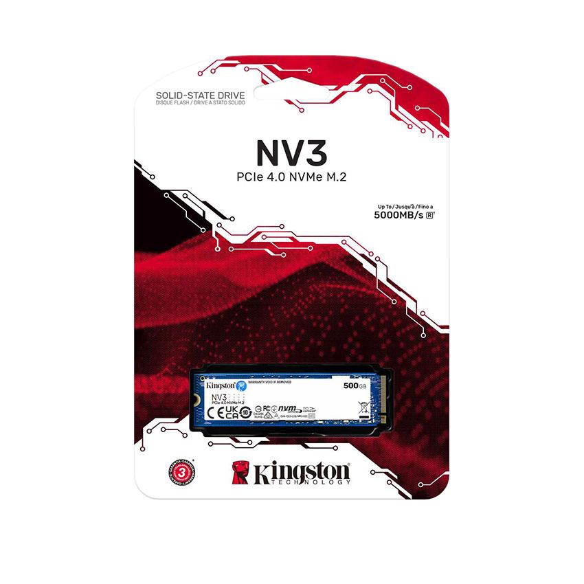 KINGSTON, NV3 PCIe 4.0 NVMe SSD, 1000GB,2280 PCIe.