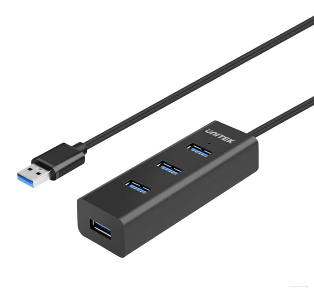 Y-3089V02, UNITEK, 4-Port USB-A 5Gbps Hub with 1.2M Cable Length