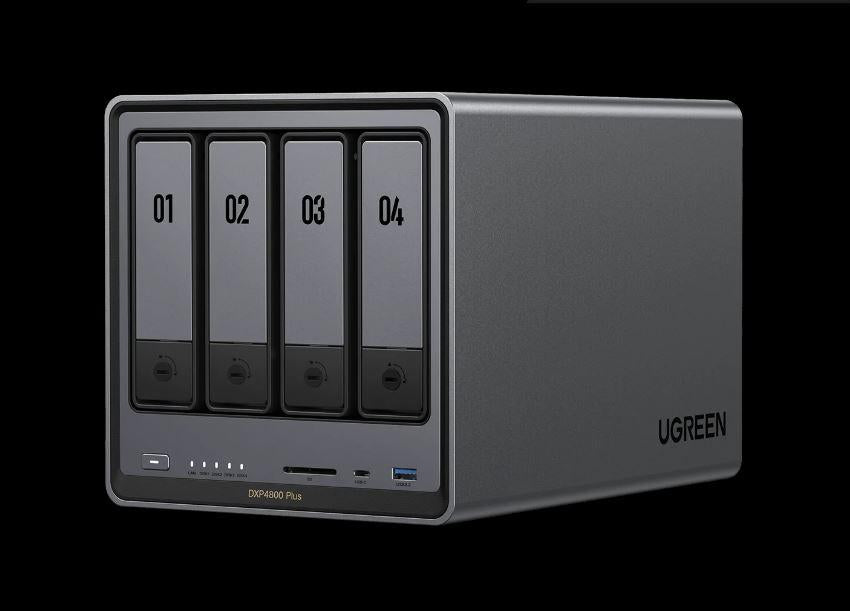 Storage system UGREEN NASync DXP4800 Plus (35261) Intel Gold 8505, 8GB, Diskless, RJ45, USB, Type-C, HDMI, 2 years warranty
