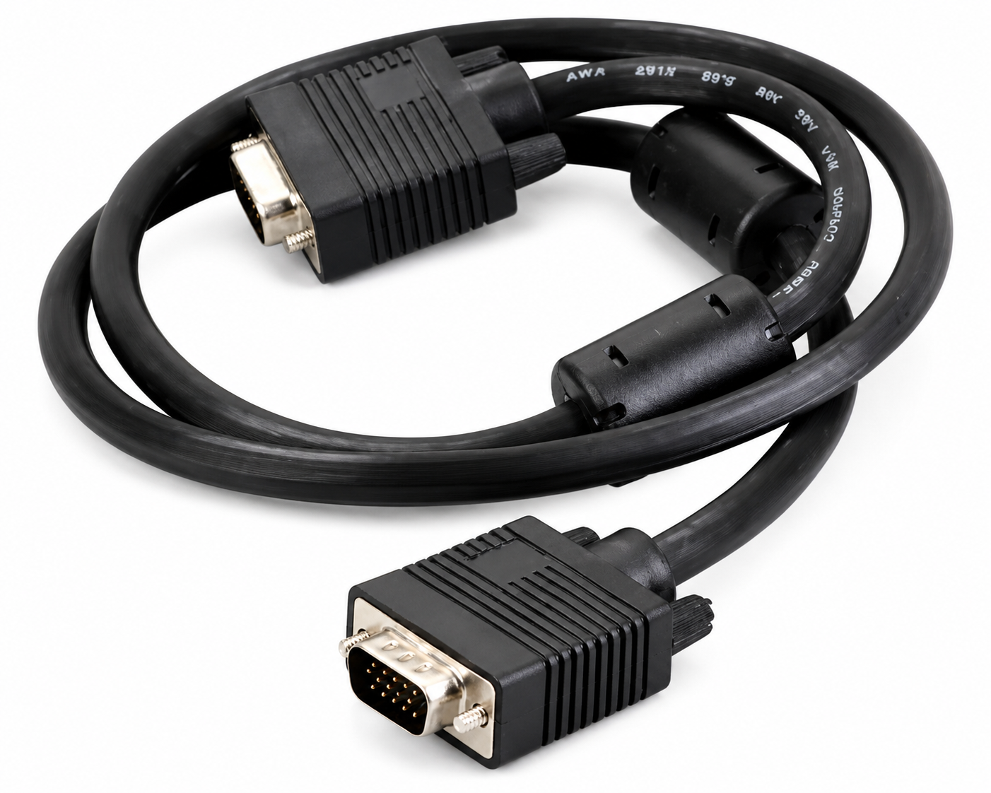 KDVGA1001-10M, KINGDA, 3+4+64 Braiding VGA Cable,Al and braiding shield,Copper ,Nickel Plated, 0.8mm