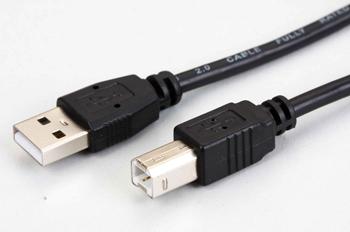 KDUSB2002-1.8M, KINGDA, USB AM/BM,28AWG Copper+28AWG ,OD=4.5MM,PVC,Braiding 64X0.12AL,1 ferrite,1.8M