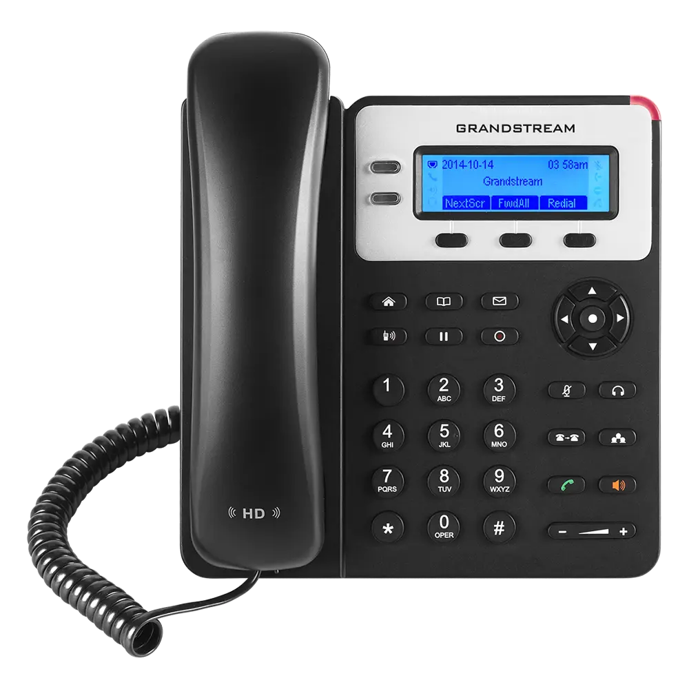 GXP1625, Grandstream business IP Phone with 2 lines, 132x48 LCD, HD audio, 3-way conferencing POE