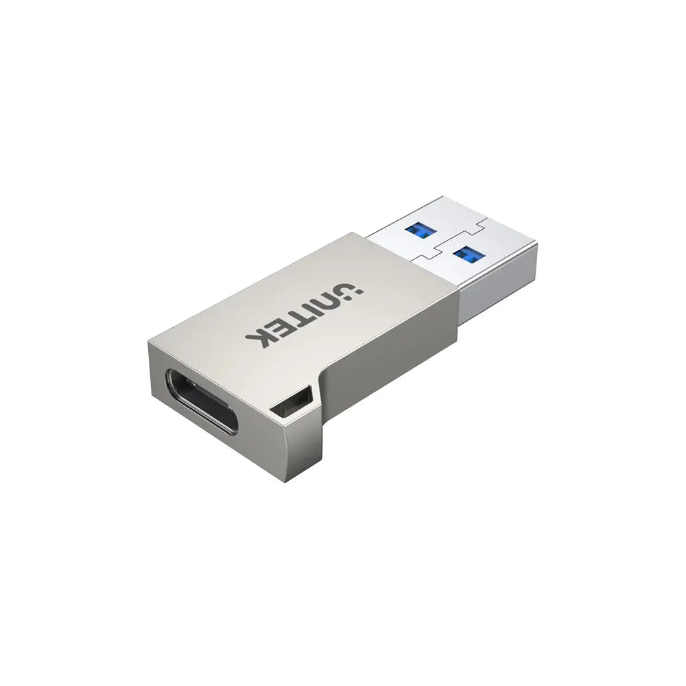 A1034NI,UNITEK USB-A 5Gbps Male to USB-C Female Adapter, Silver Color, UNITEK Blister