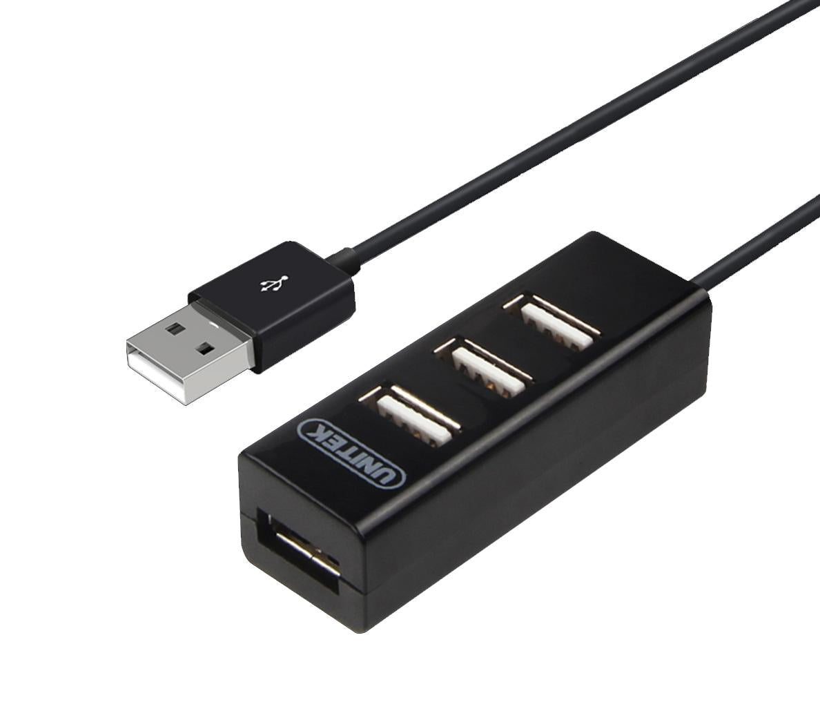 Y-2140, UNITEK, USB HUB, 4 Ports USB 2.0 480Mbps (80cm Cable).