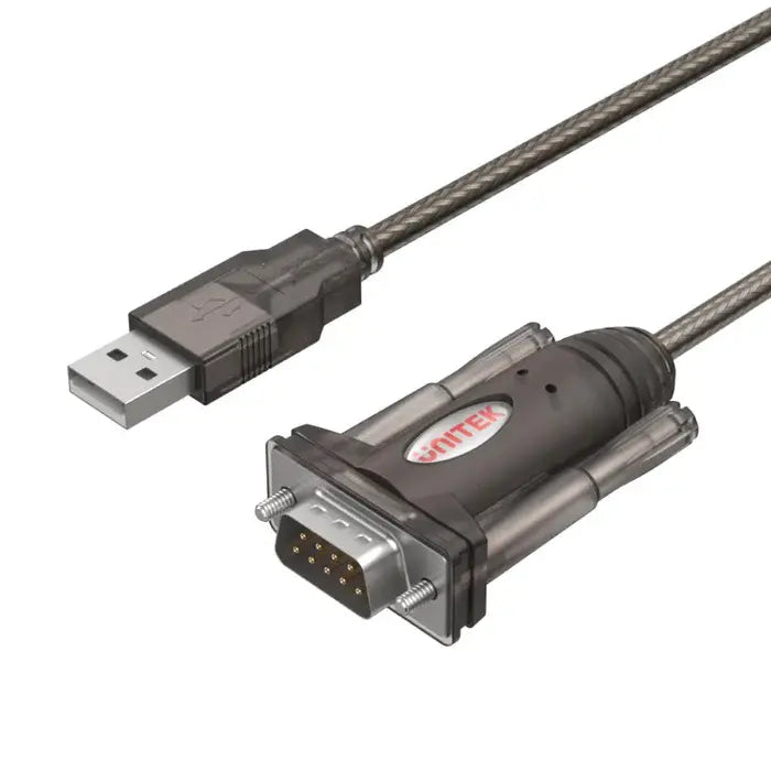 Y-105, UNITEK, USB Adapter, 1.5M, USB to RS232 Serial Adapter , Black.