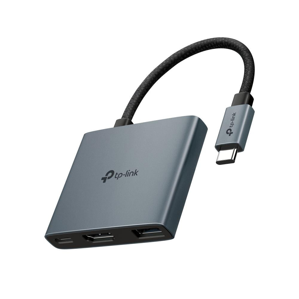 UH3020C, TPLINK, Type C Adapter, Type-C to 4K@60Hz HDMI, 100W Power Delivery, 1× USB-A.
