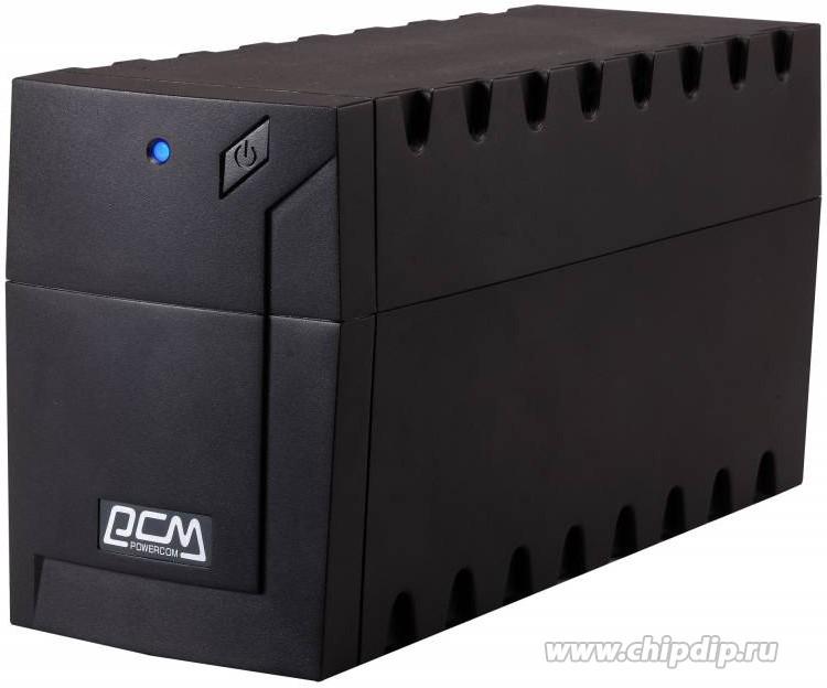 POWERCOM, RPT-600A, 600VA/360W, Black.