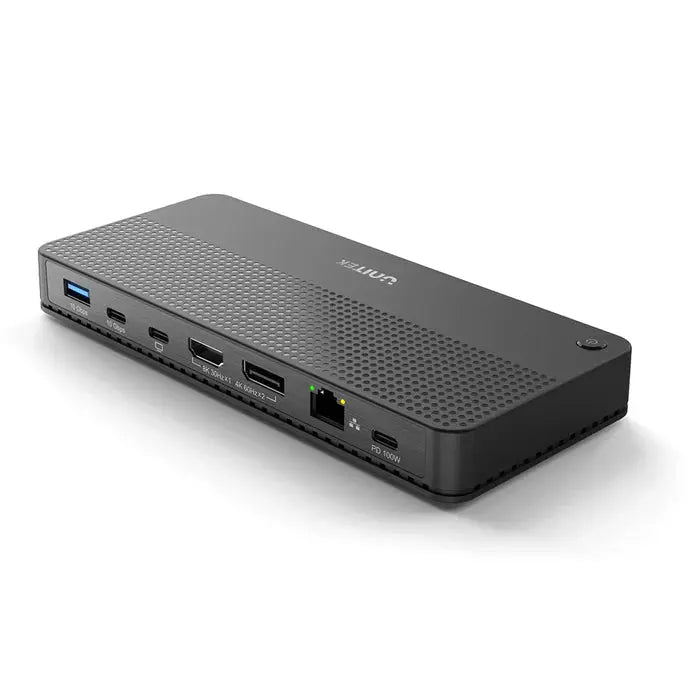 D1079A, UNITEK, Docking Station, 12-in-1 USB 4 (2*Type C 10Gb+USB 10Gb+2*USB+SD/Micro+DP+HDMI 8K+Audio+1Gb Lan+PD 100W), Bla