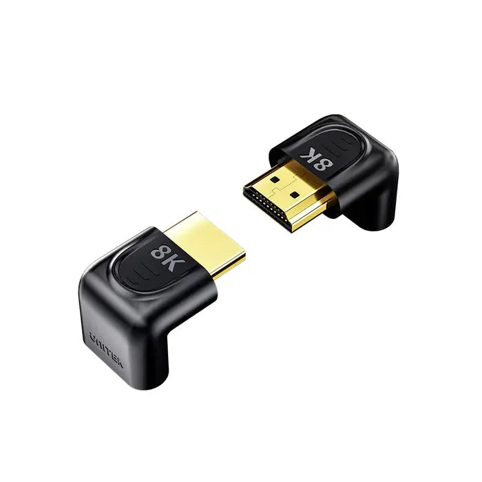 A1046A, UNITEK, Adapter, 90° & 270° Right Angle HDMI Adapter 8K 60Hz & 4K 120Hz.