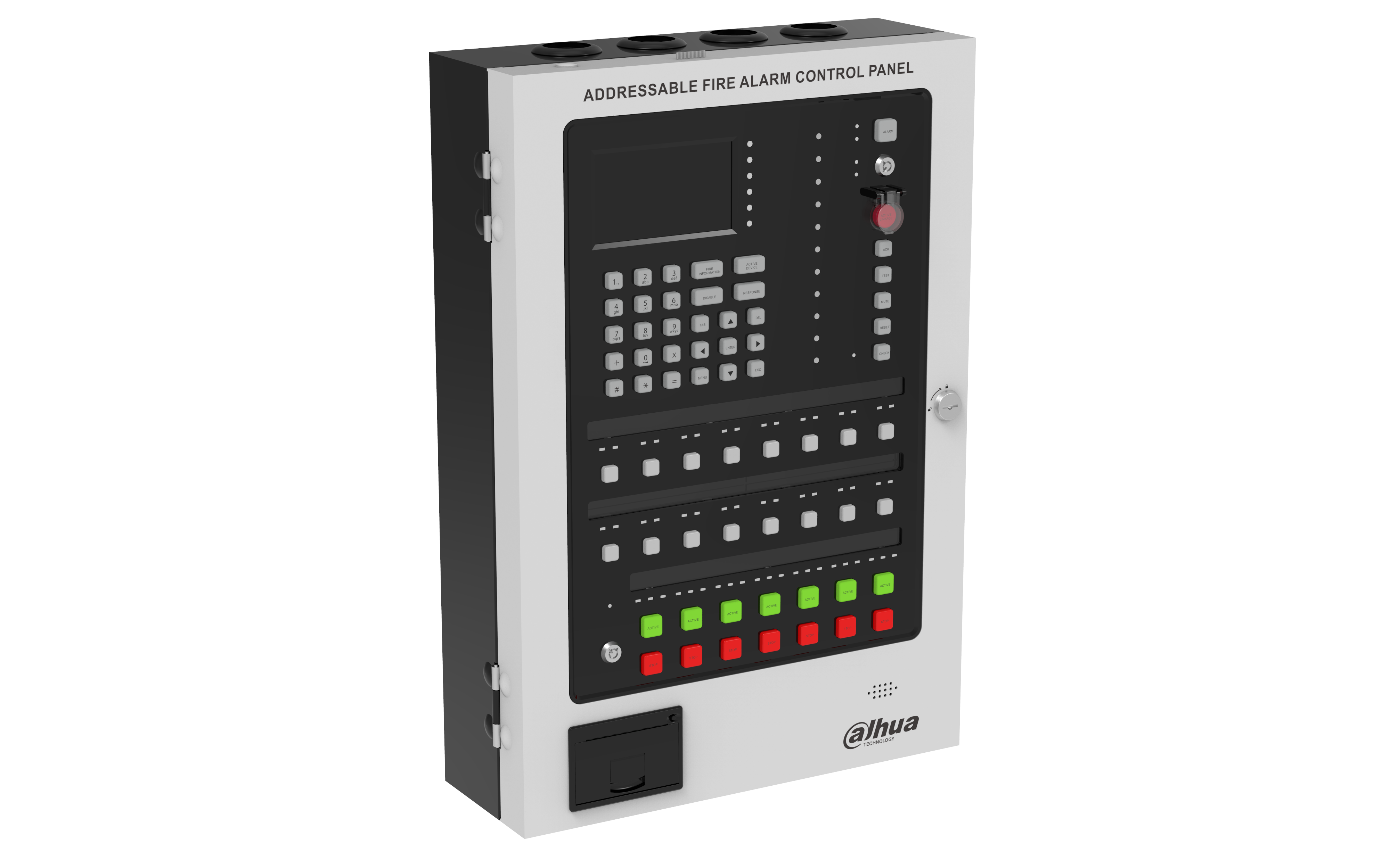 HY-1022R სამისამართო საკონტროლო პანელი, 1 სახანძრო მარყუჟით, 254 მისამართით. 2x12VDC/5Ah #581760