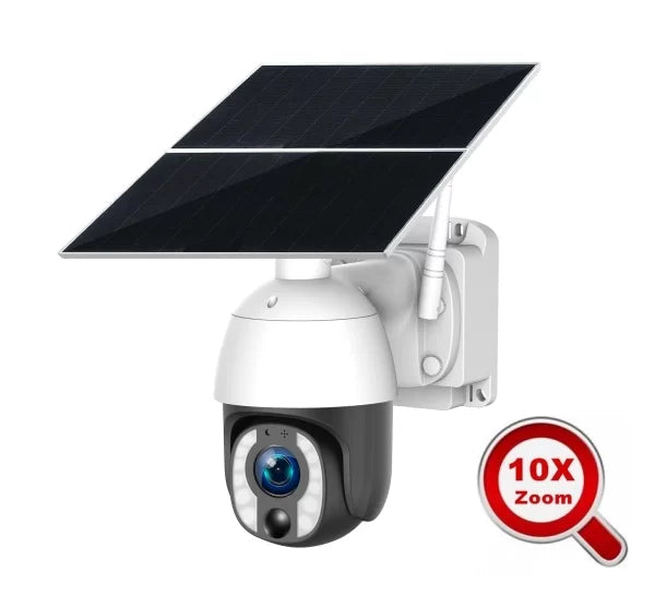 Ubox SL100P-wifi 5მპ PTZ Solar ქსელური კამერა, Wifi, Mic, SD, PIR, IR/White Light 15მ-მდე