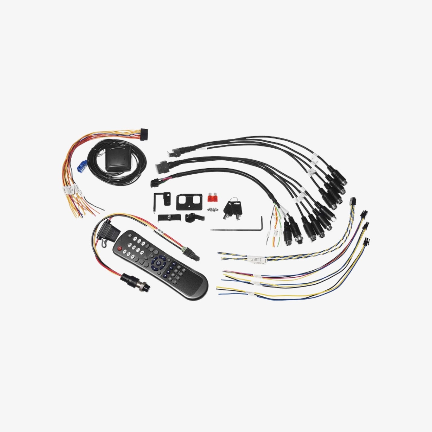 კაბელი გადამყვანი კიტისთვის hikvision DS-MP5604-SD/GLF(Lite) KIT IO Cable საავტომობილო სისტემებისთვის